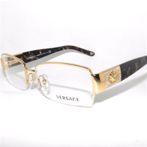 cheap gold versace glasses|eyeglasses versace glasses on face.